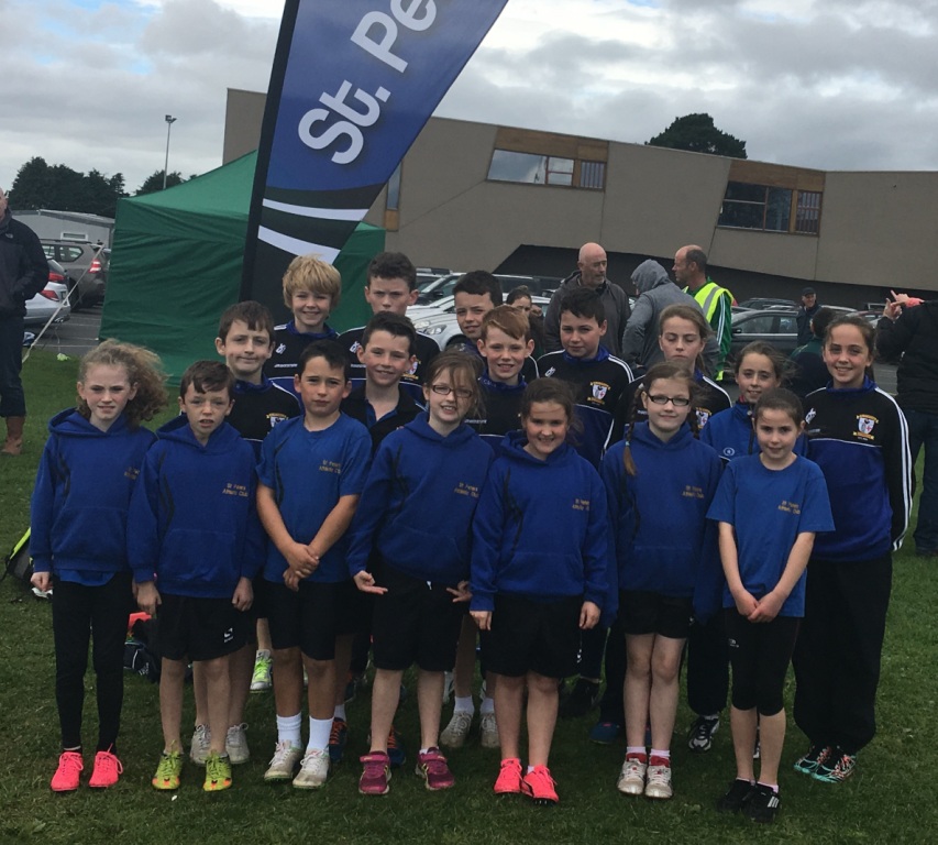 St Peter's AC athletes at Glenmore AC Juvenile Cross Country (Bush, October 2016)