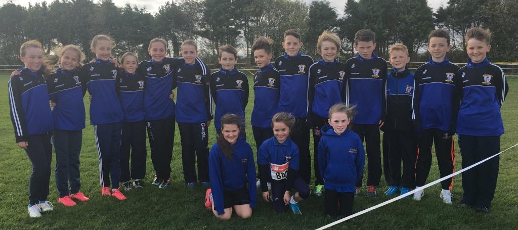 St Peter's AC athletes at Louth Cross Country Championships (Bush, October 2016)