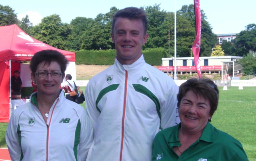 Angela McDonald, Mark Rogers and Kathleen McConnell at Celtic Games (Colwyn Bay, August 2013)