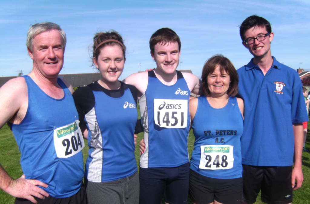 St Peter's AC athletes at Louth Cross Country Championships (Drogheda, October 2012)
