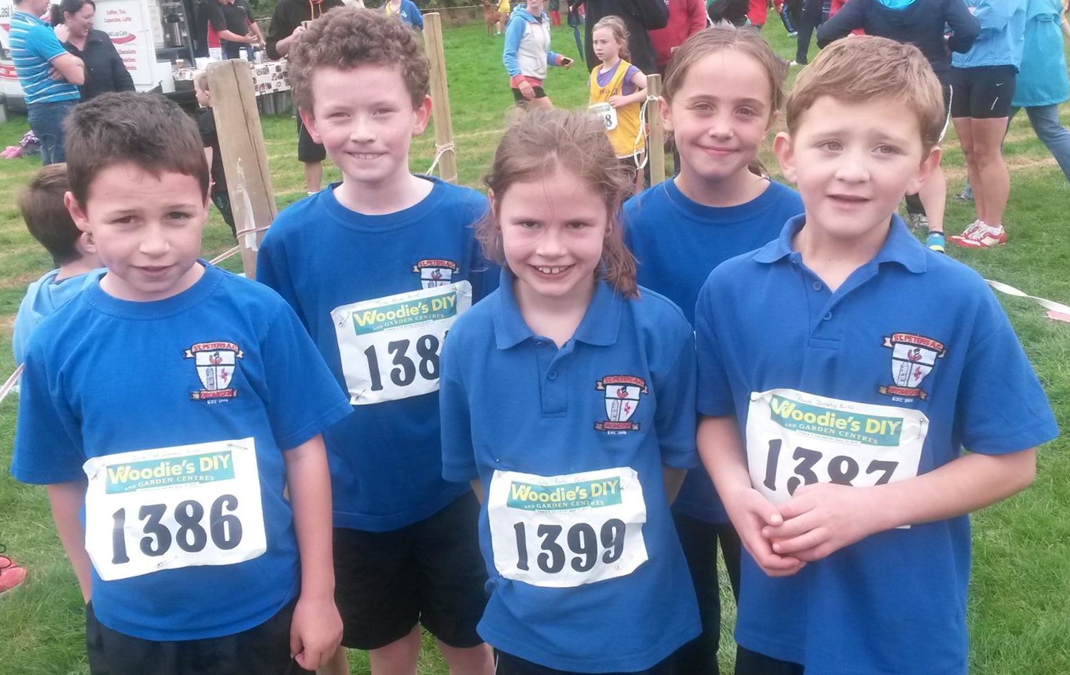 St Peter's AC athletes at Louth Cross Country Championships (Drogheda, October 2013)