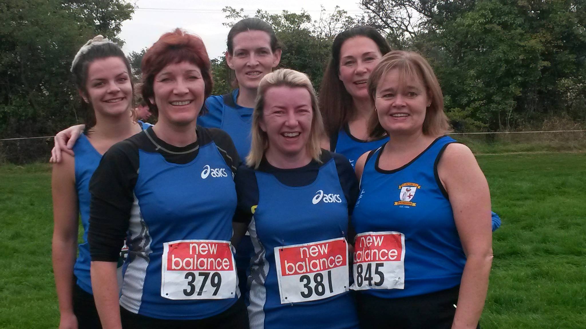 Novice Women's team at Louth Cross Country Championships (Drogheda, October 2015)