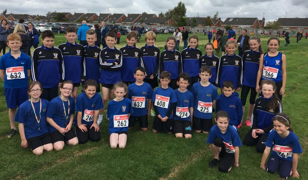 St Peter's AC juvenile athletes at Louth Cross Country Championships (Drogheda, October 2016)