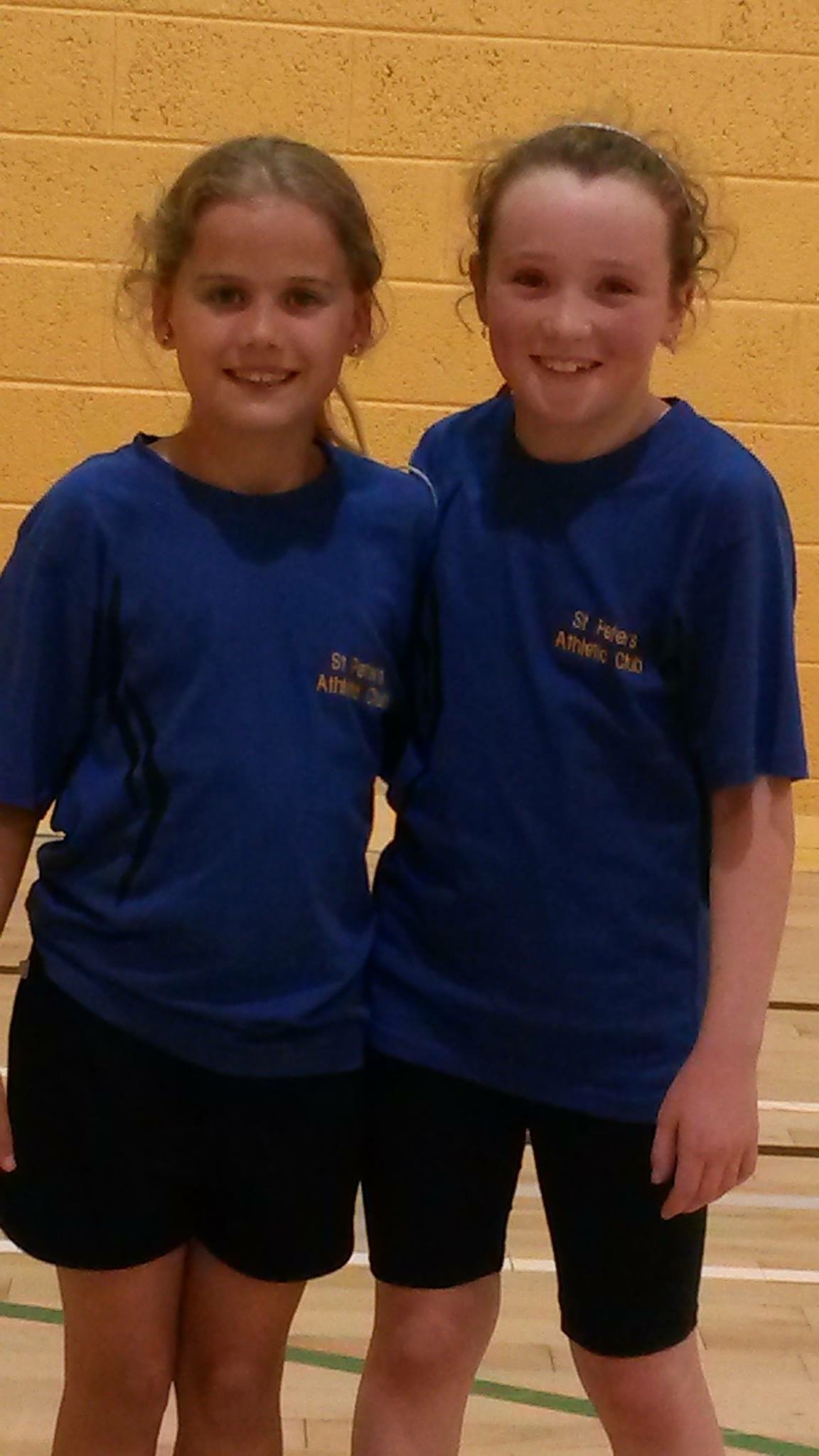 Isibeal Fitzpatrick and Katie Mulligan at Irish Childrens' Games (Tullamore, June 2015)