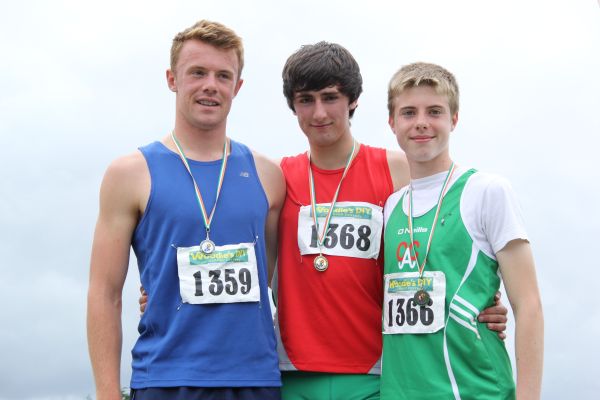 Mark Rogers (on the left) at Irish Combined Events' Championships (Tullamore, August 2013)