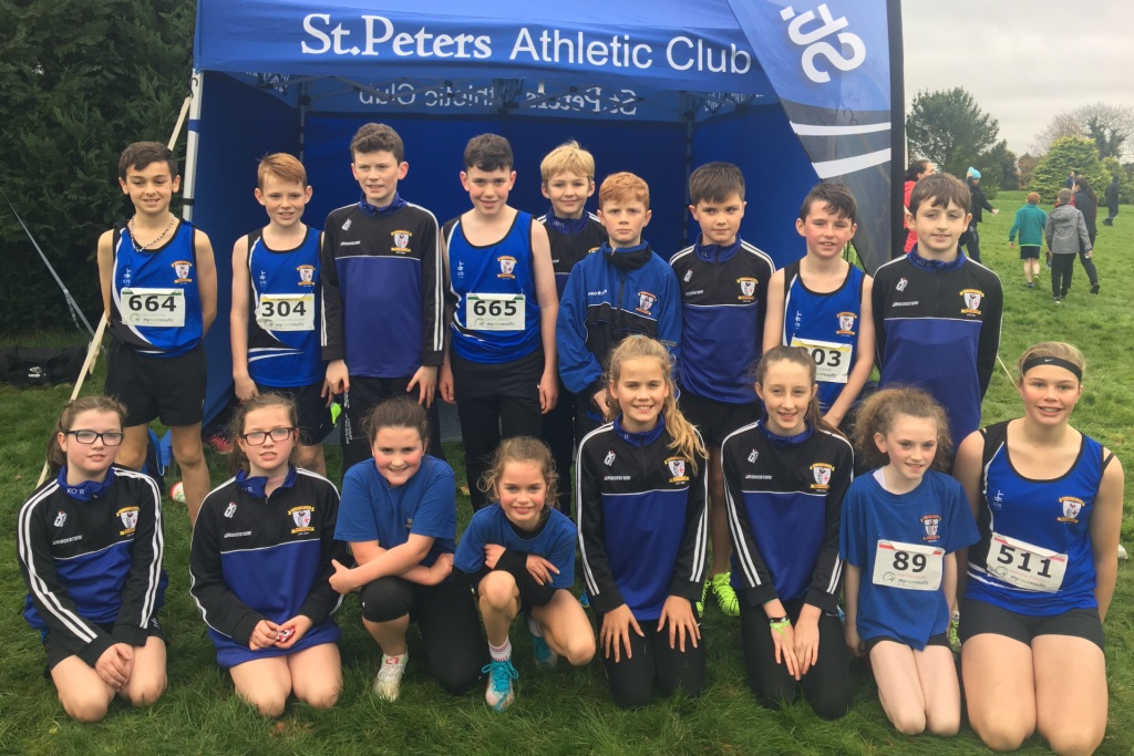 St Peter's AC athletes at Leinster Cross Country Championships (Navan, October 2017)