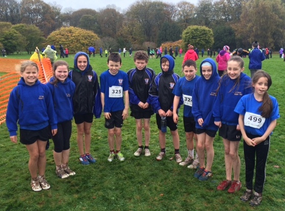 St Peter's AC athletes at Leinster Cross Country Championships (New Ross, November 2015)