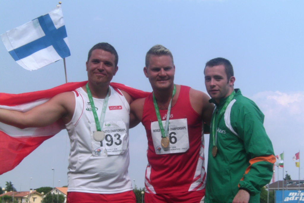 Peter McDonald wins bronze at CSIT World Games (Italy, July 2008)