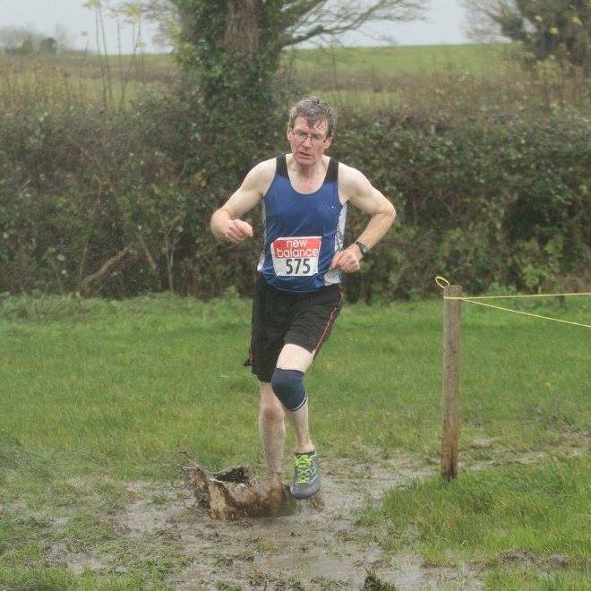 Andrew Rogers at Louth Masters' Cross Country Championships (Togher, November 2015)