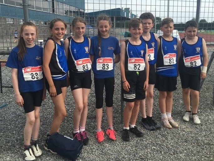 St Peter's AC athletes at Leinster Juvenile Team Event (Tullamore, June 2016)