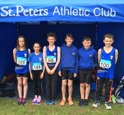 St Peter's AC athletes at Irish Juvenile 