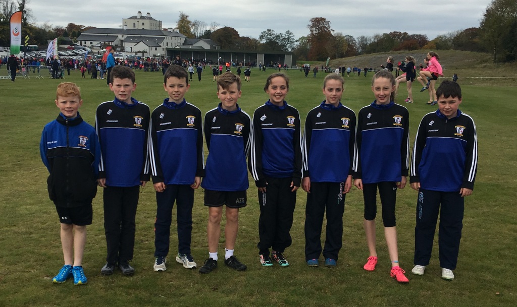 St Peter's AC athletes at Leinster Cross Country Championships (Tyrrellspass, October 2016)